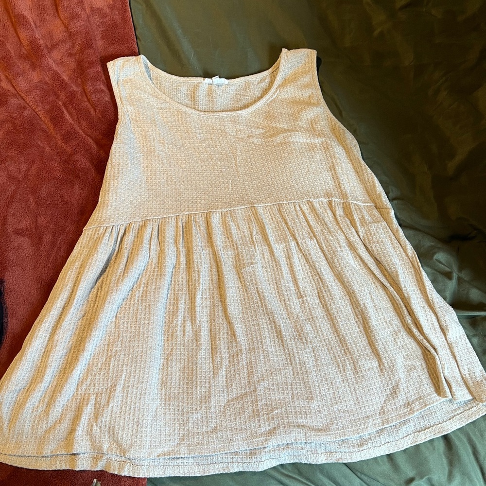 Waffle tank top